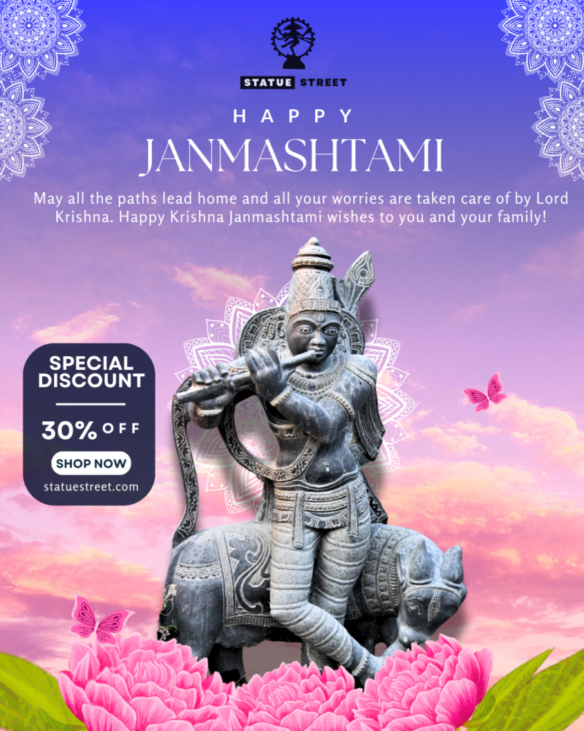 Happy Janmashtami 2024 Poster statuestreet