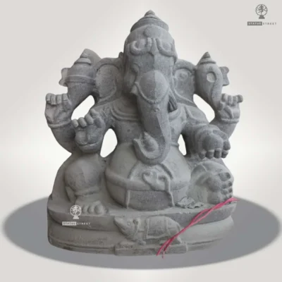 Ganesha Simple Design 1ft | Granite Stone