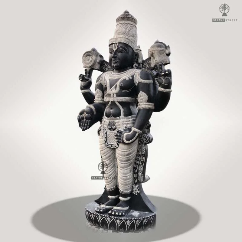 Big Vishnu (Perumal) 10ft | Granite Stone - Image 3
