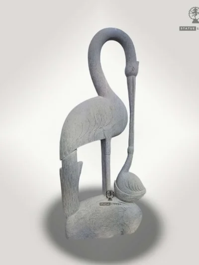 Crane Statue 7ft For Home Exterior | Granite Stone
