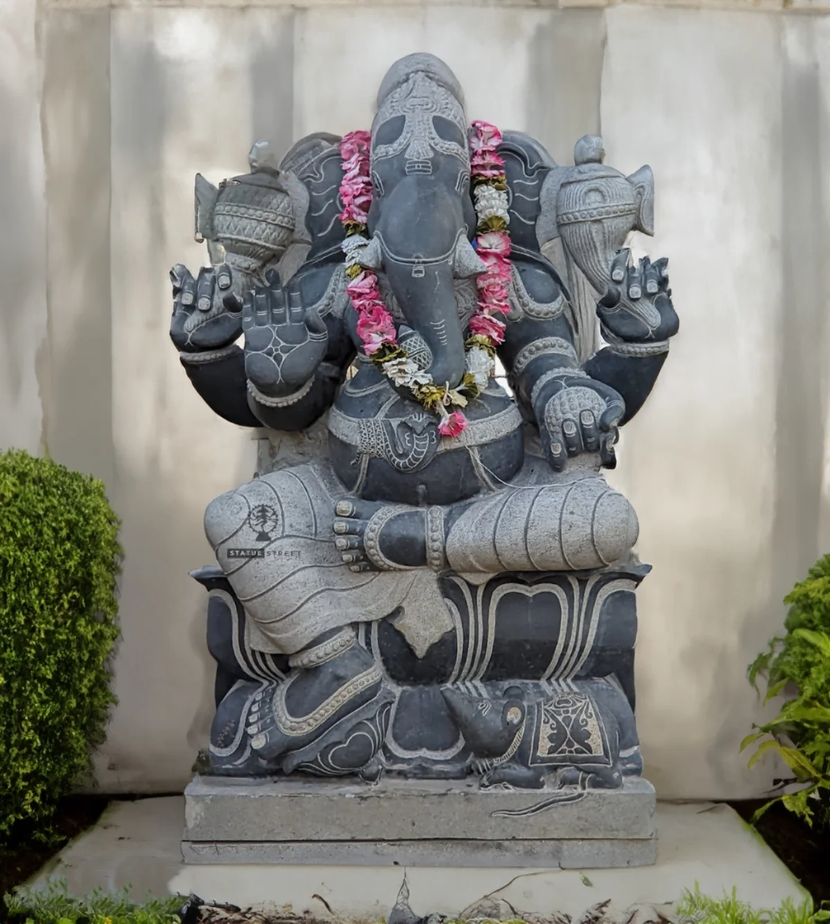 Ganesha 3ft Sitting Sculpture | Granite Stone