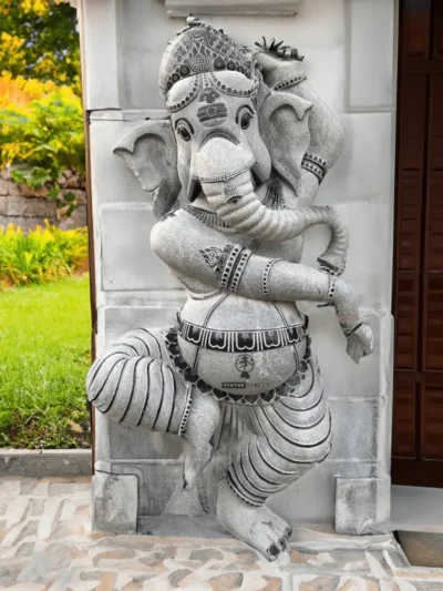 Dancing Ganesha Statue 5ft | Granite Stone
