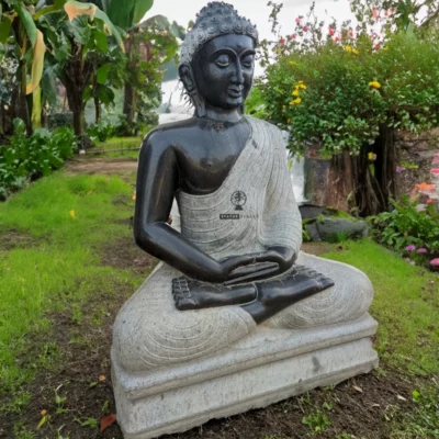 Buddha Statue 4ft Sitting Pose | Granite Stone