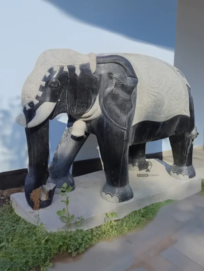 Unique Design Elephant Sculpture 5ft | Granite Stone