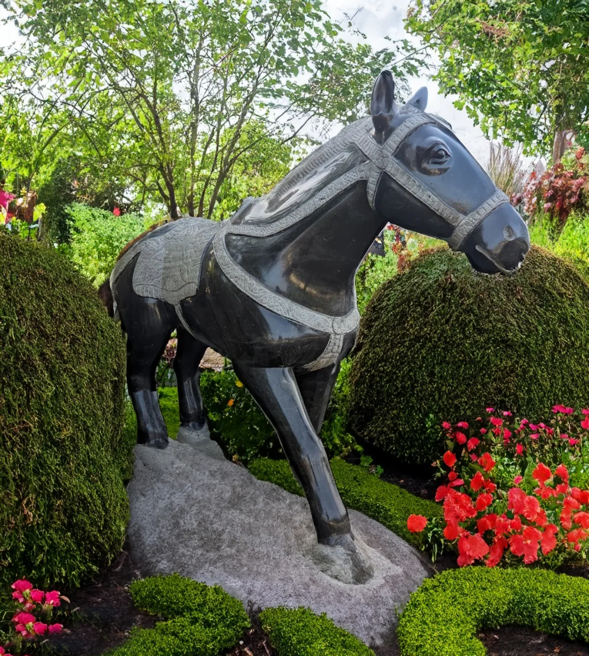 Horse Statue 5ft For Home Exterior | Granite Stone - Image 2