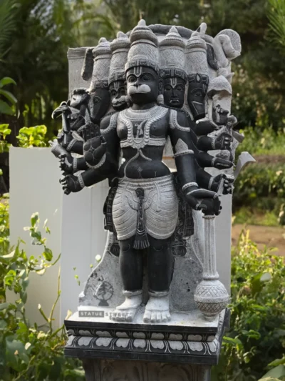 Pancha Muki Hanuman with Our 5ft Statue| Granite stone