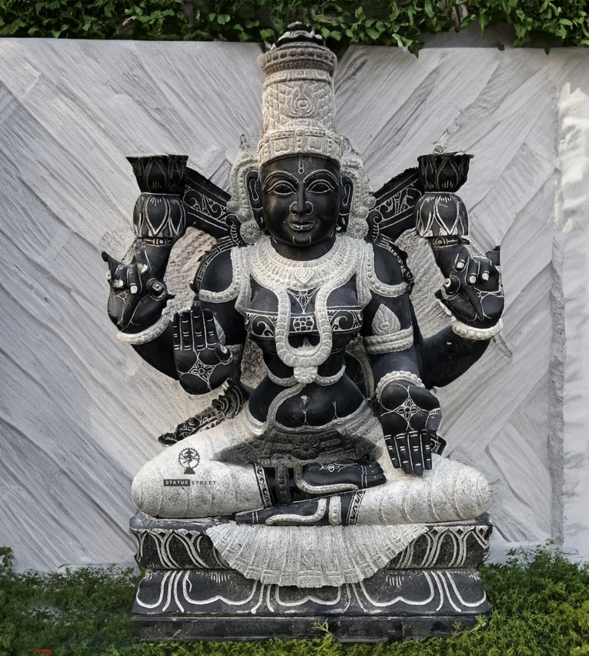 Lord Lakshmi Sitting Sculpture 2ft