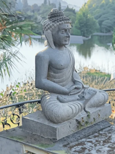 Big Buddha Statue Sitting Pose 5ft | Granite Stone