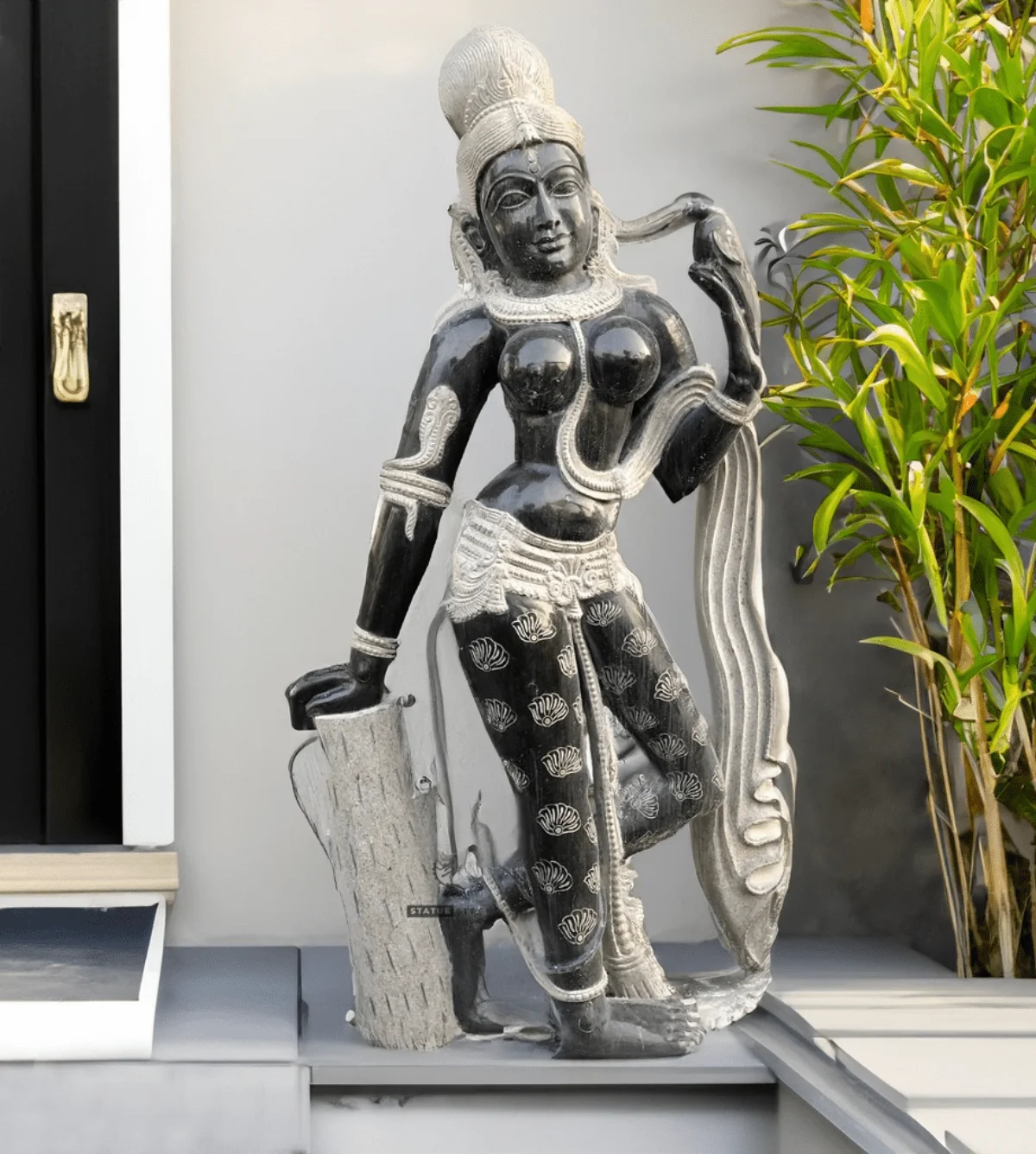 Standing Lady For Interior & Exterior Decor 4ft | Granite Stone