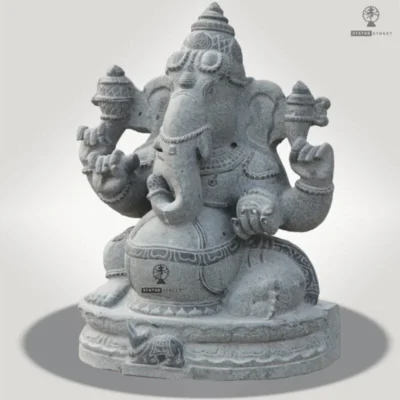 Lord Ganesha (Vinayagar) Sculpture 2ft | Granite Stone