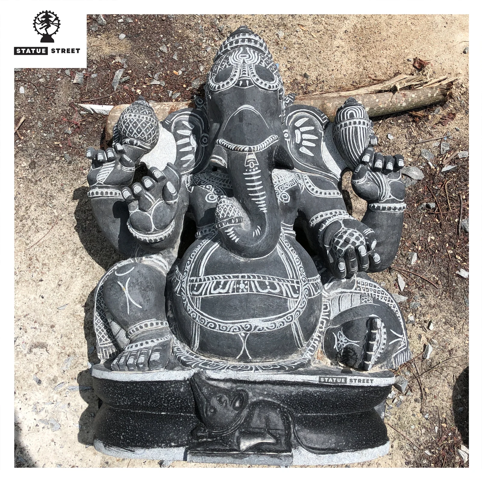 Classic Ganesha 3.5 Ft Stone Sculpture
