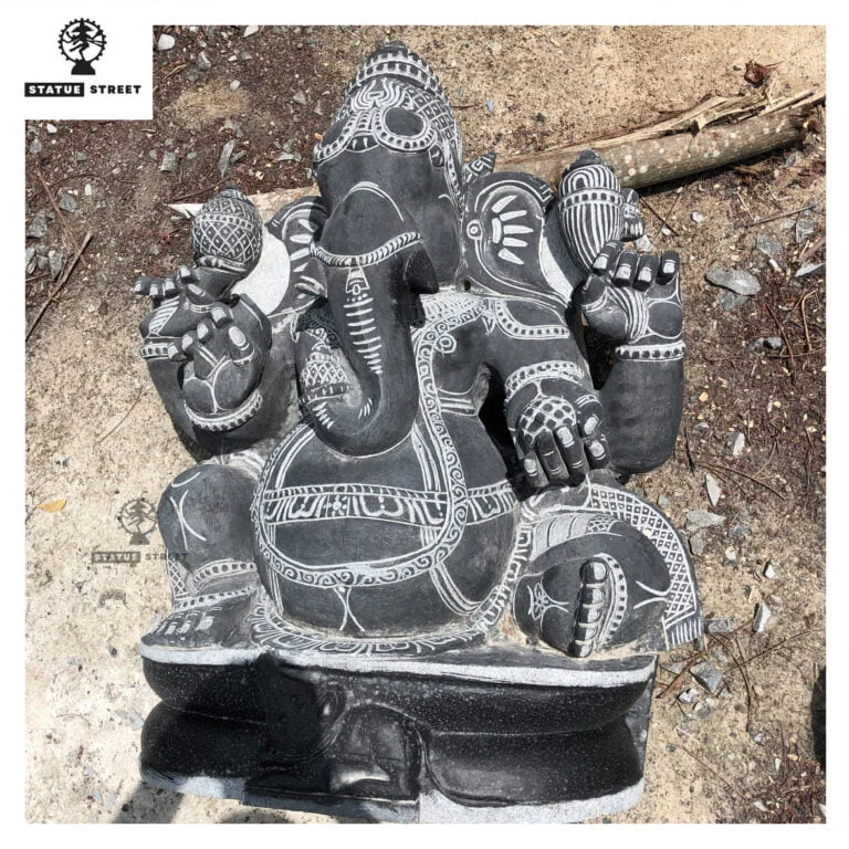 Classic Ganesha 3.5 Ft Stone Sculpture - Image 2