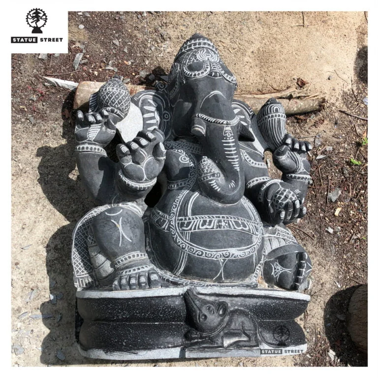 Classic Ganesha 3.5 Ft Stone Sculpture - Image 3