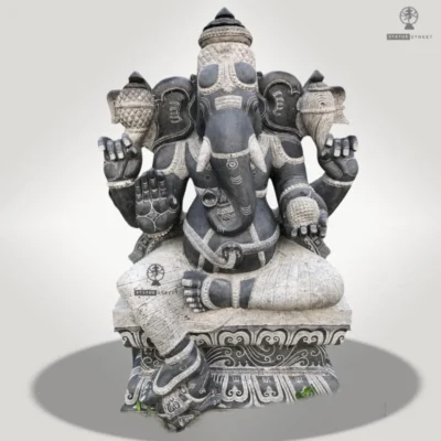 Lord Ganesha (Vinayagar) Sculpture 4ft | Granite Stone