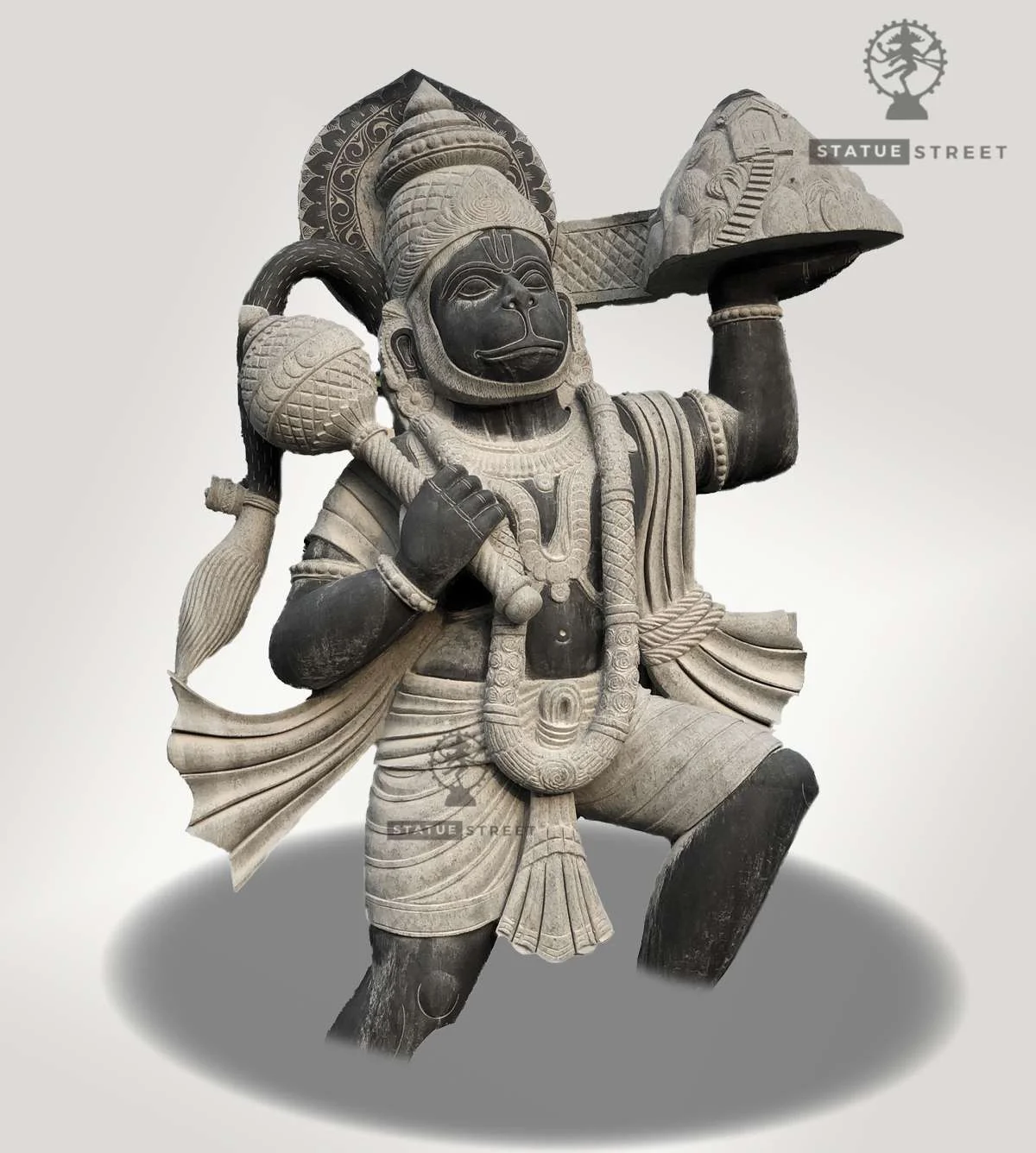 Lord Hanuman Stone Statue 13ft | Granite Stone - Image 2