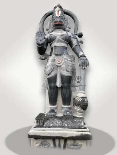 Veera Anjaneya Hanuman 9ft | Granite stone