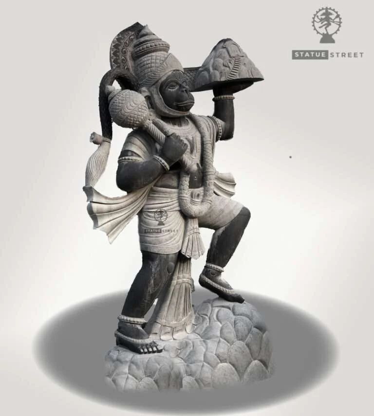 Lord Hanuman Stone Statue 13ft | Granite Stone - Image 3