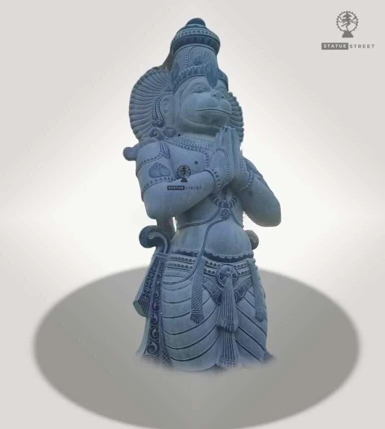 Large Hanuman Sculpture 10ft | Granite Stone - Image 3