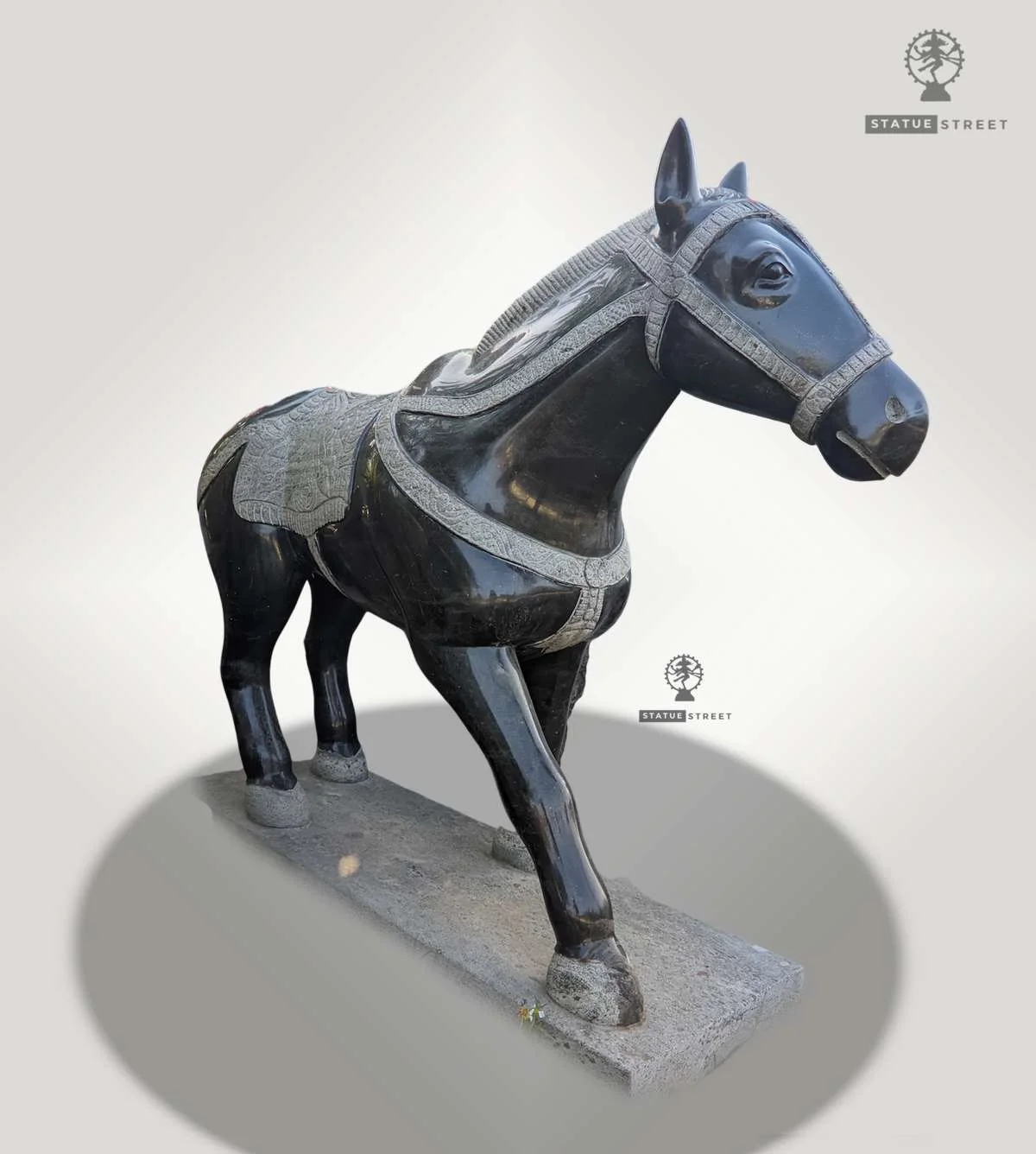 Horse Statue 5ft For Home Exterior | Granite Stone