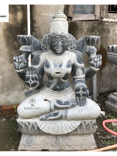 Granite Stone Lakshmi Sculpture 4ft