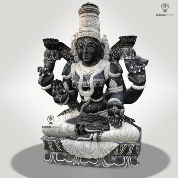 Lord Lakshmi Sitting Sculpture 2ft - Image 3