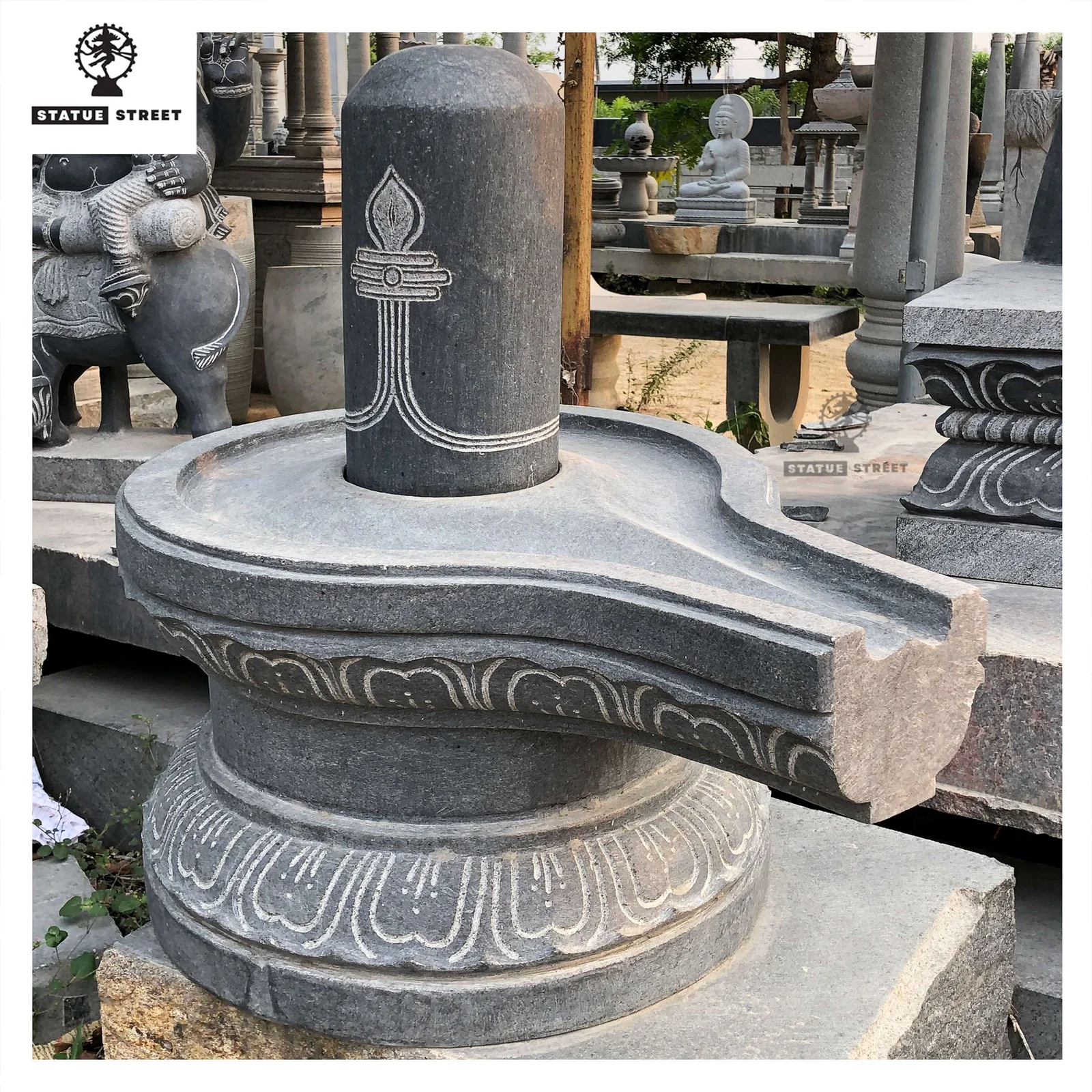 Shiva Lingam Sculpture 3ft