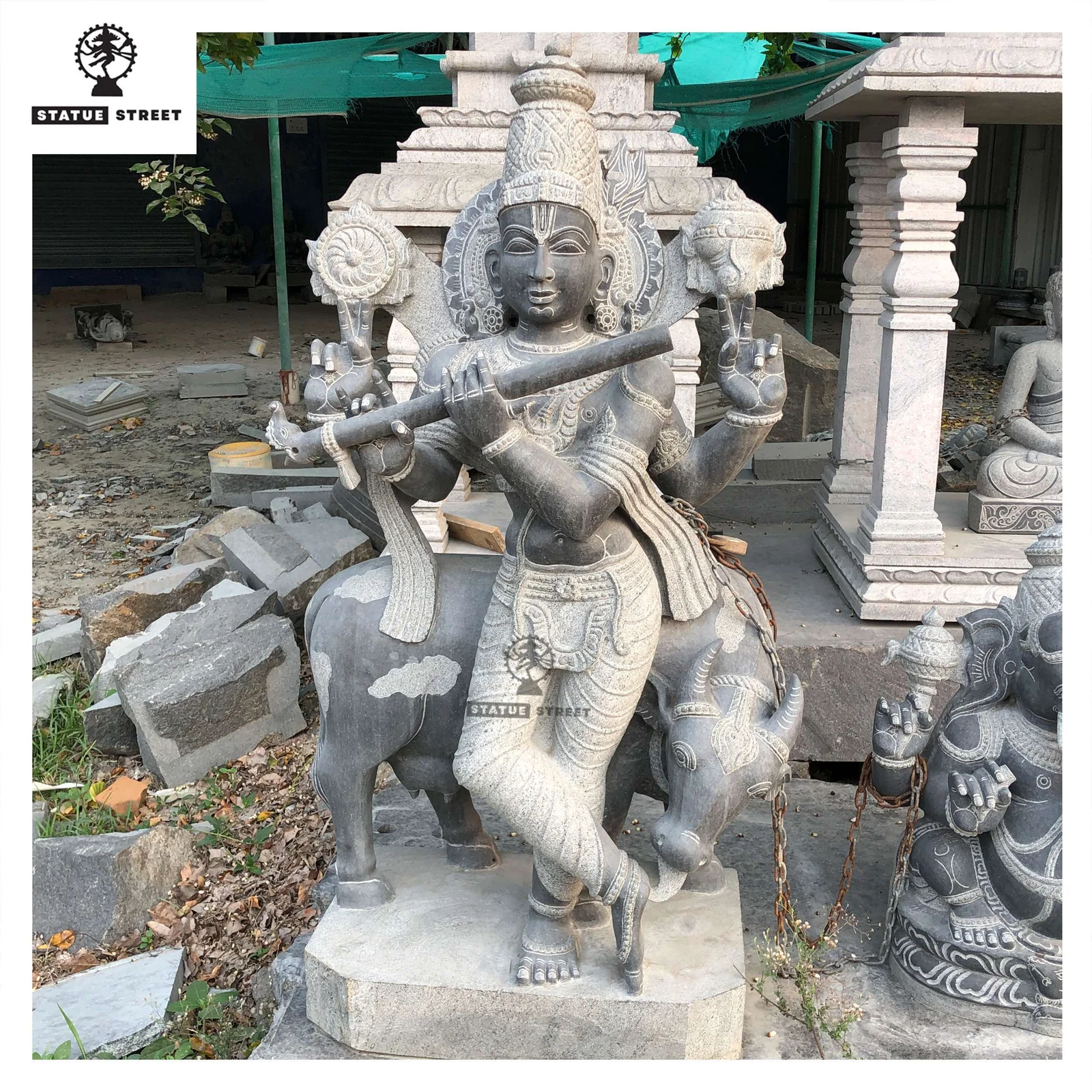 Krishna Stone Statue 4 feet