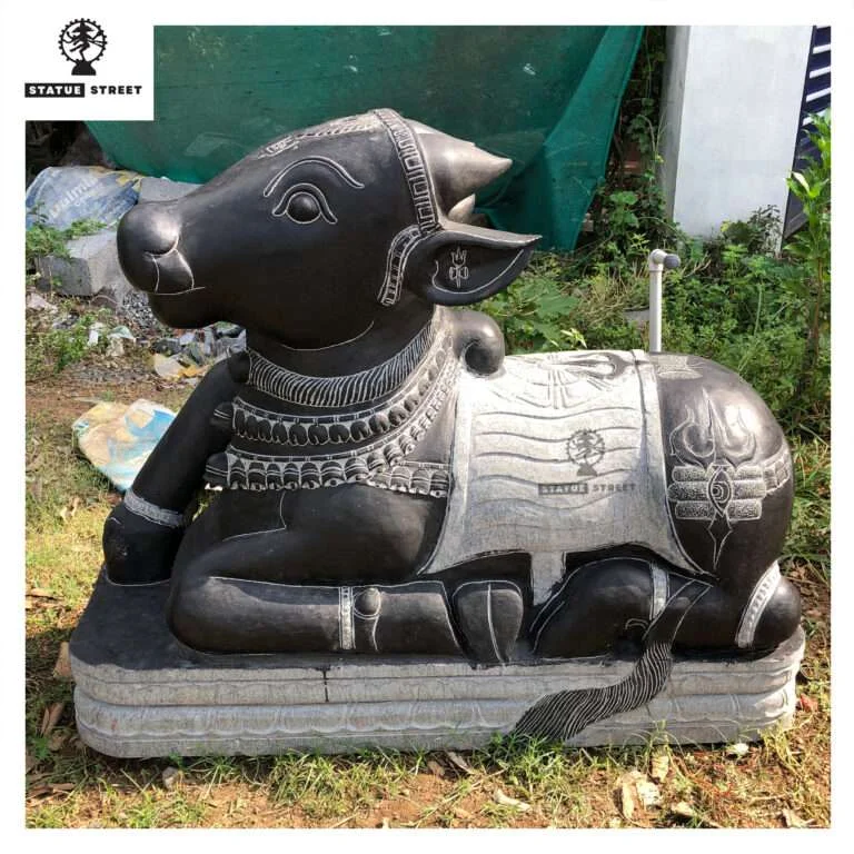 Lord Nandi Stone Sculpture - Image 2