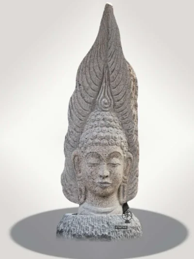 Large Buddha Head 3ft | Granite Stone | Statuestreet