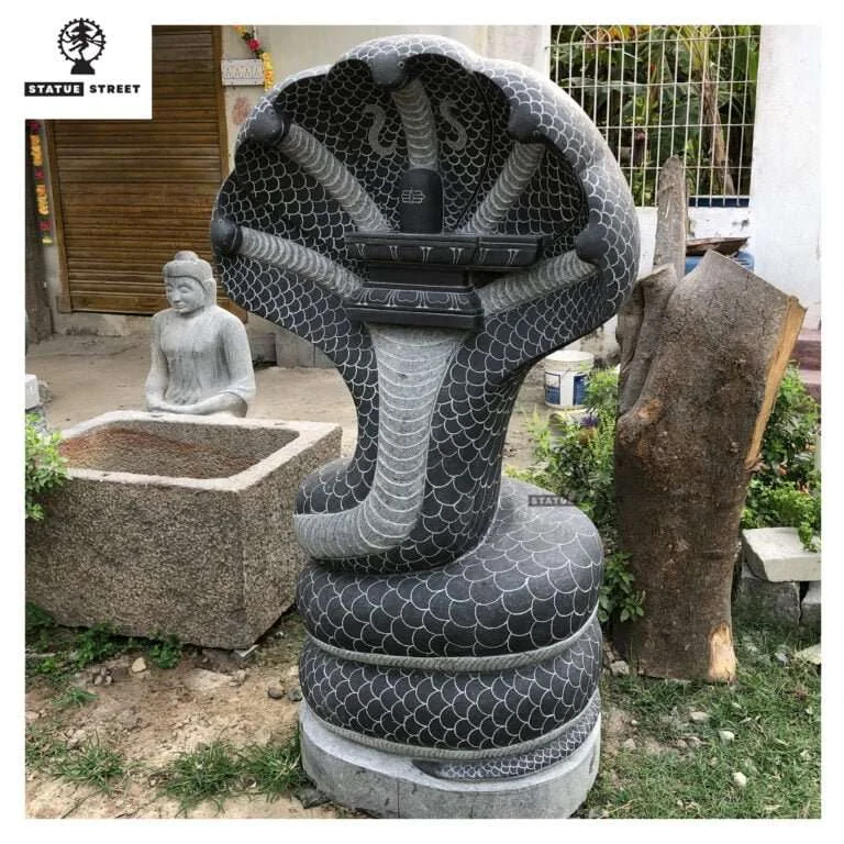 Nagaraj With Shiva Lingam Statue 4 Feet - Image 2