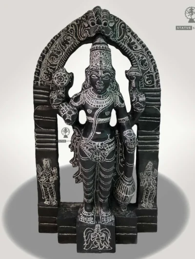 God Vishnu (Perumal) 1ft | Granite Stone