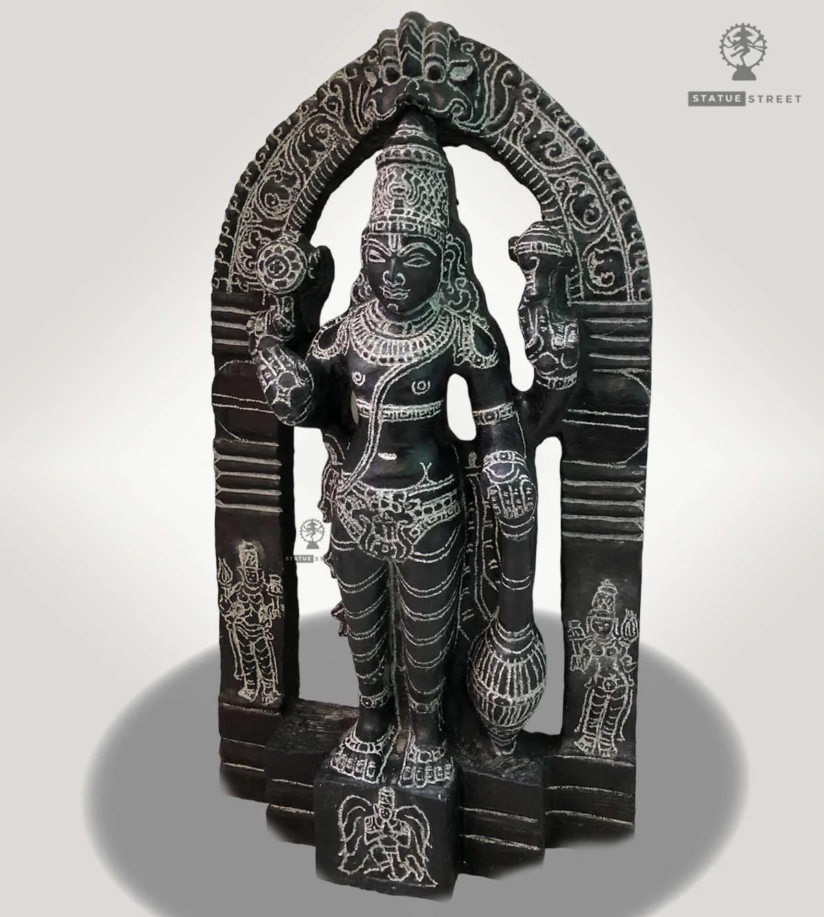 God Vishnu (Perumal) 1ft | Granite Stone - Image 2