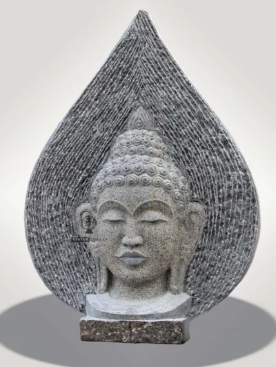 Lord Buddha Head 3ft | Granite Stone
