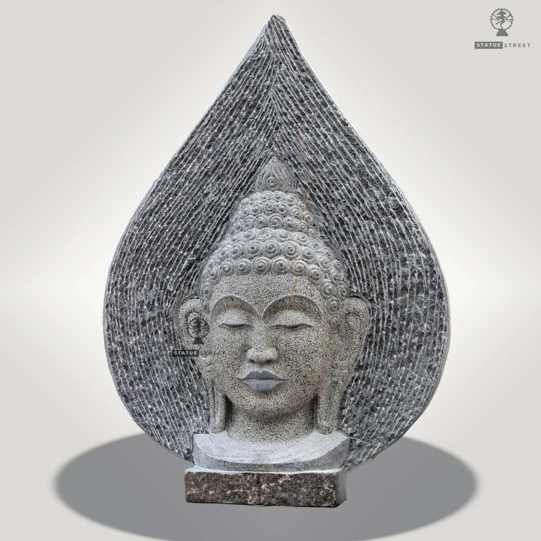Lord Buddha Head 3ft | Granite Stone