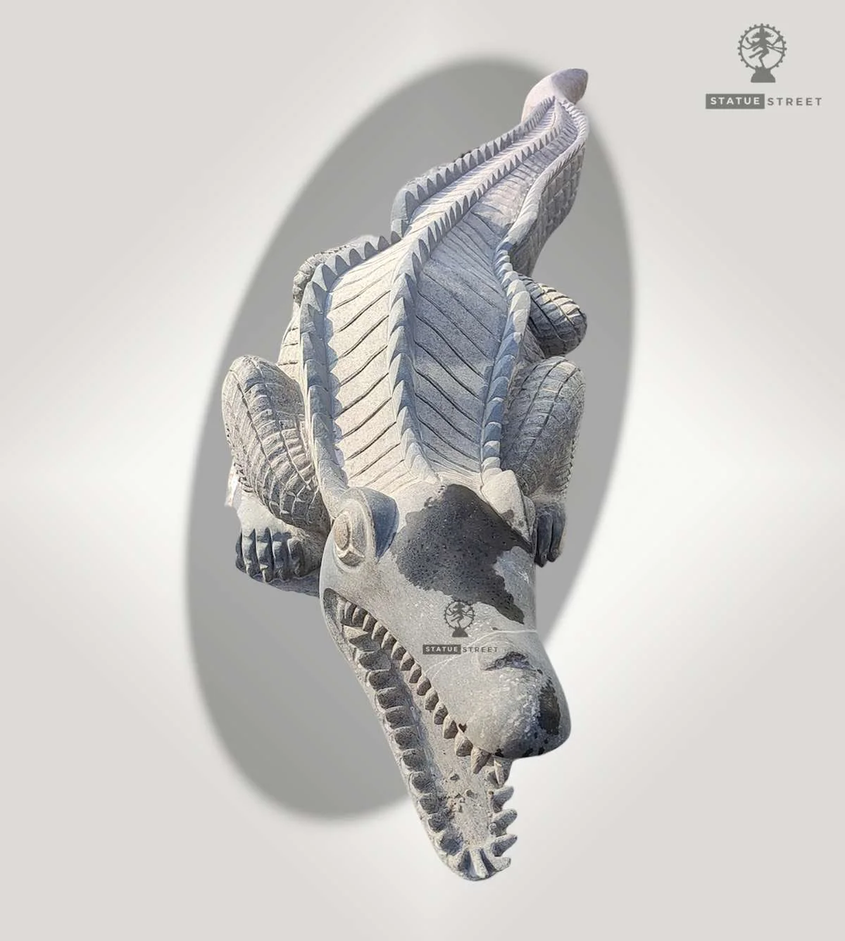 Crocodile Sculpture 2.5ft | Granite Stone - Image 2