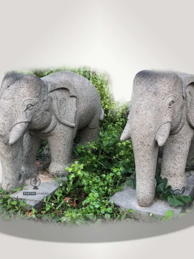 Elephant Sculpture 2ft Simple Desgin | Granite Stone