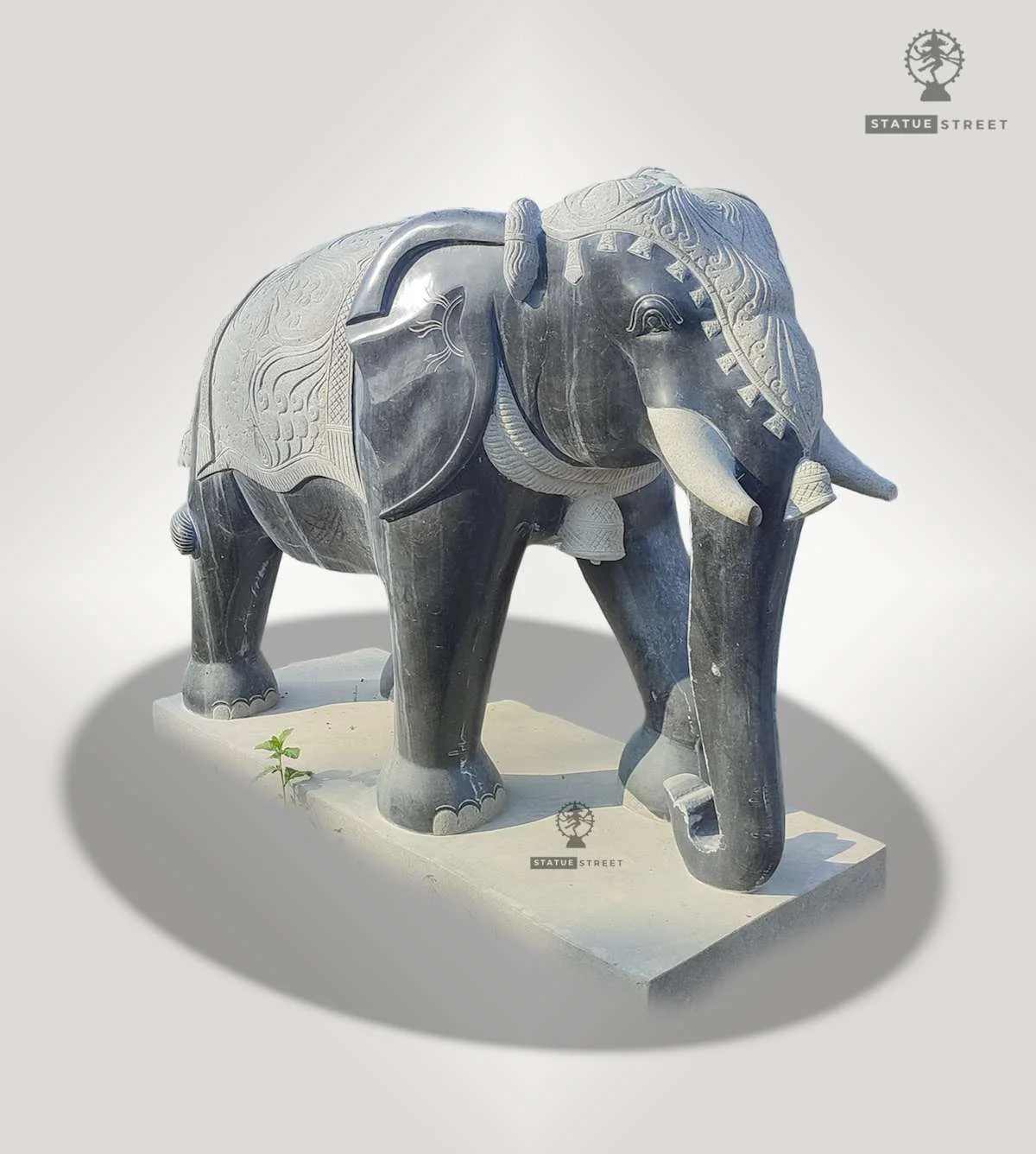 Unique Design Elephant Sculpture 5ft | Granite Stone - Image 2