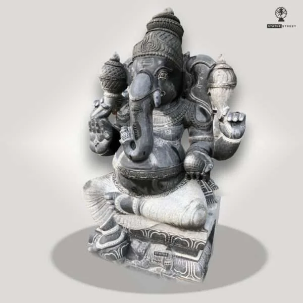 Vinayagar Stone Sculpture 3ft - Image 3