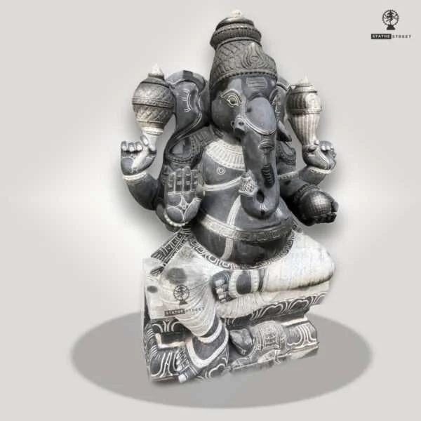Vinayagar Stone Sculpture 3ft - Image 2