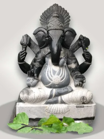 Traditional Ganesha Stone Sculpture 6ft