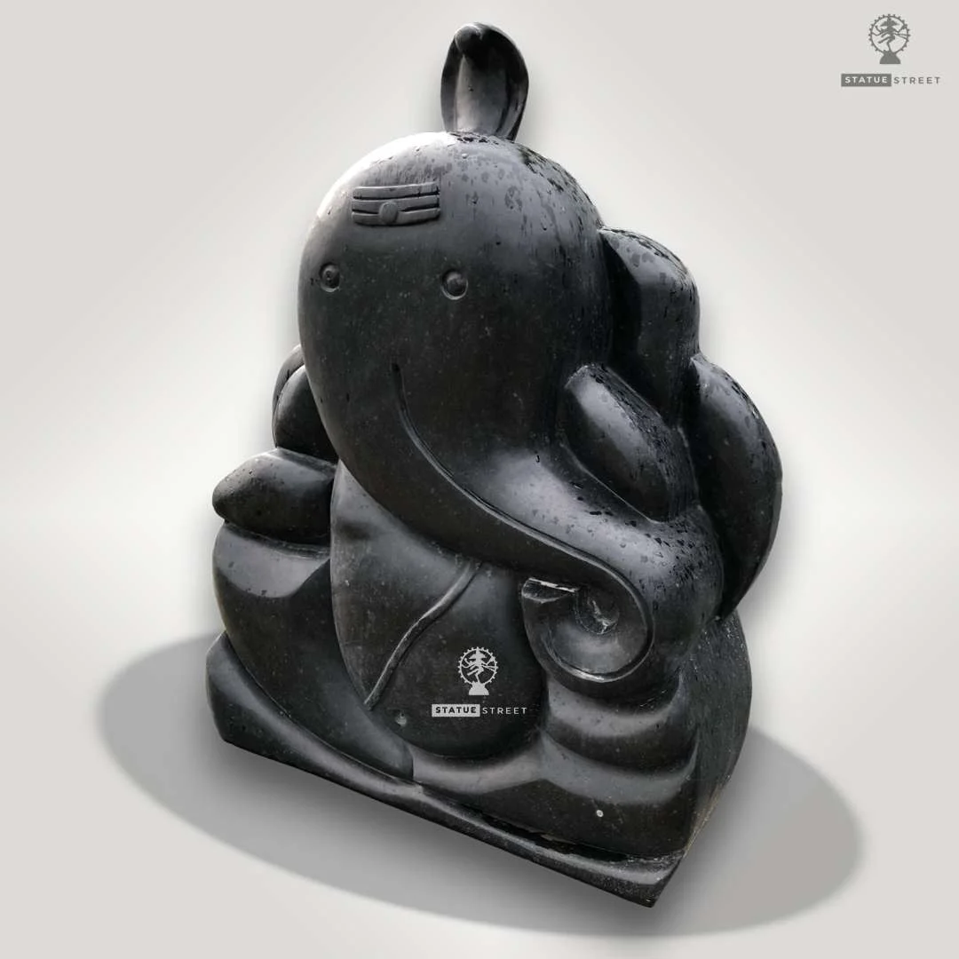 Abstract Ganesha With Snake Sculpture 3ft - Image 3