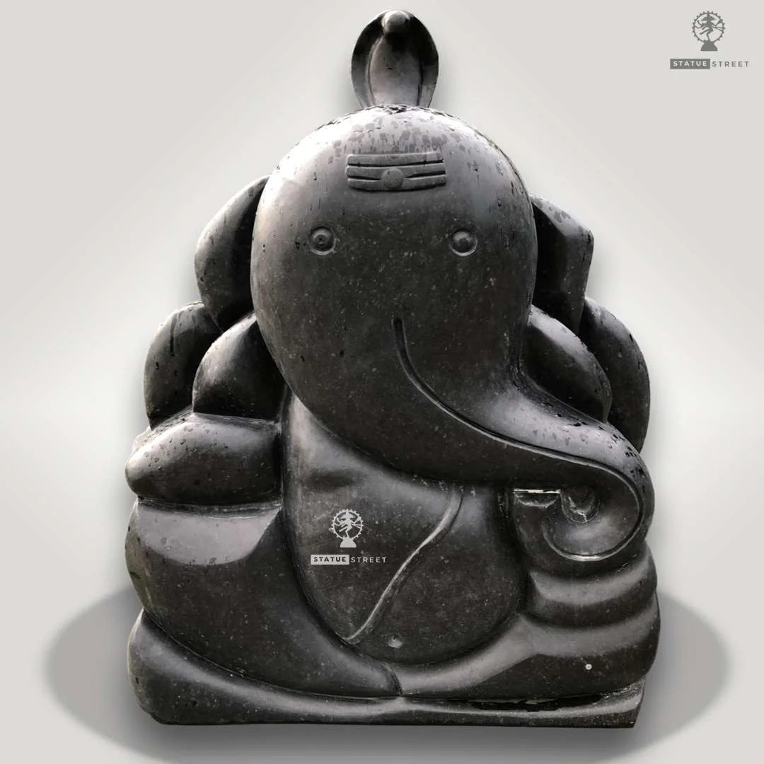 Abstract Ganesha With Snake Sculpture 3ft