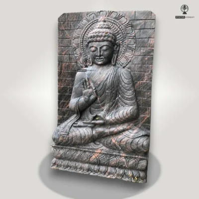Stone Meditation Buddha Sculpture 2.5ft | Granite Stone