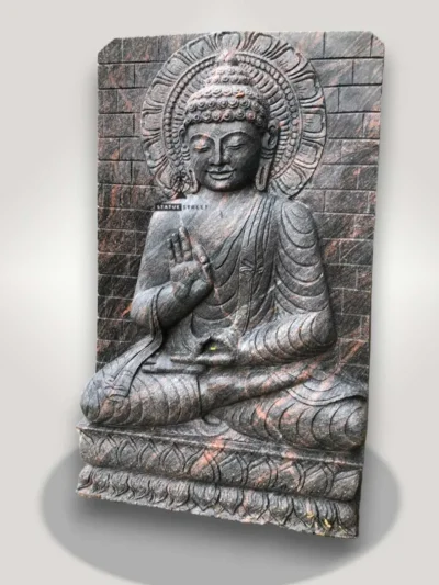 Stone Meditation Buddha Sculpture 2.5ft | Granite Stone