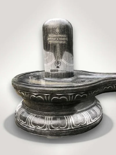 Large Shiva Lingam Stone Sculpture 4ft | Granite Stone
