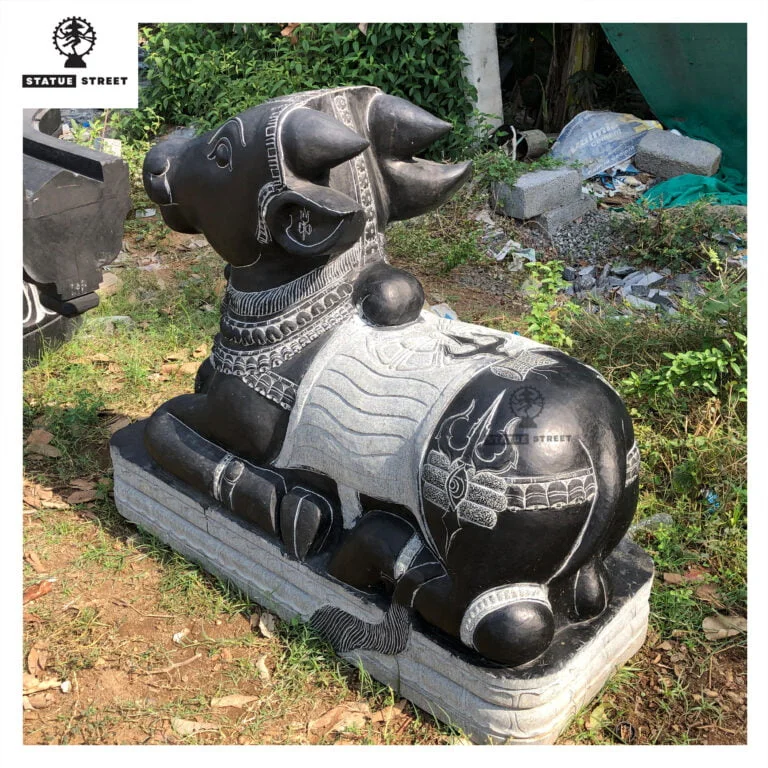 Lord Nandi Stone Sculpture - Image 3