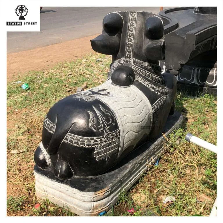 Lord Nandi Stone Sculpture - Image 4