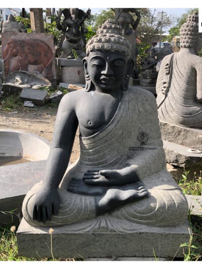 Serenova Buddha – 30" Meditating Granite Buddha Statue