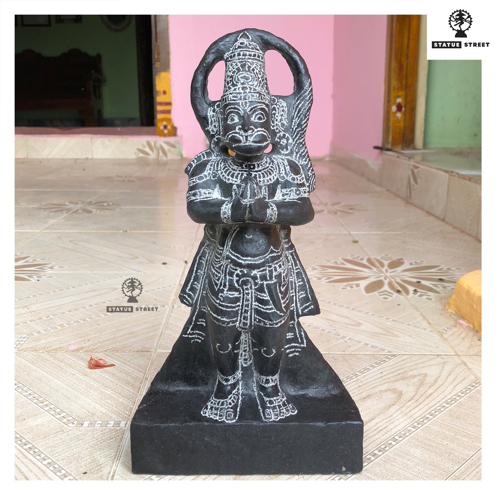 Handcrafted Hanuman Stone Sculpture 1 Feet